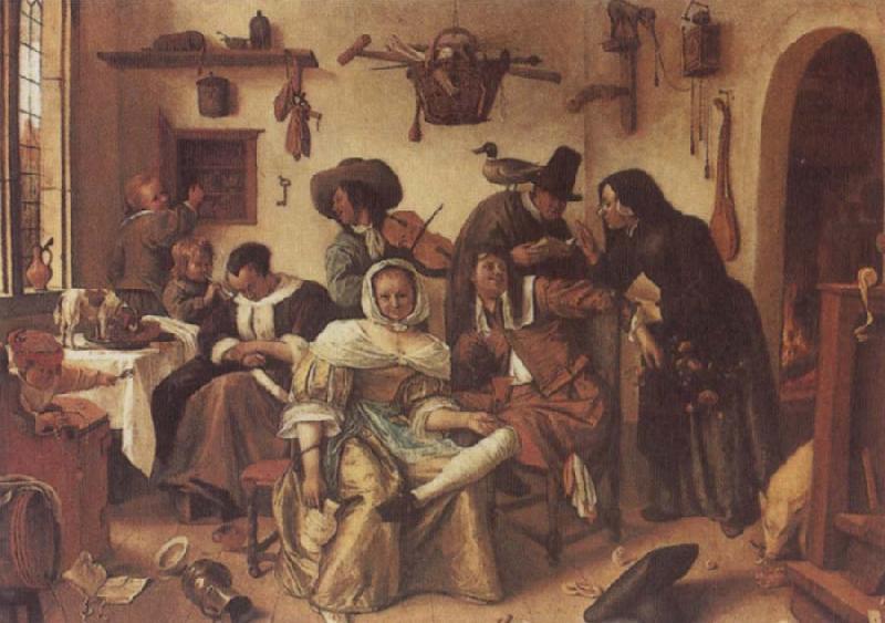 Jan Steen Beware of Luxury oil painting image